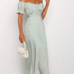Oralie Off Shoulder Midi Dress - Endless - UAE Rental and Resale for Women's Fashion