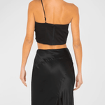 Orchid Crop Top in Stretch-sateen - Endless - UAE Rental and Resale for Women's Fashion
