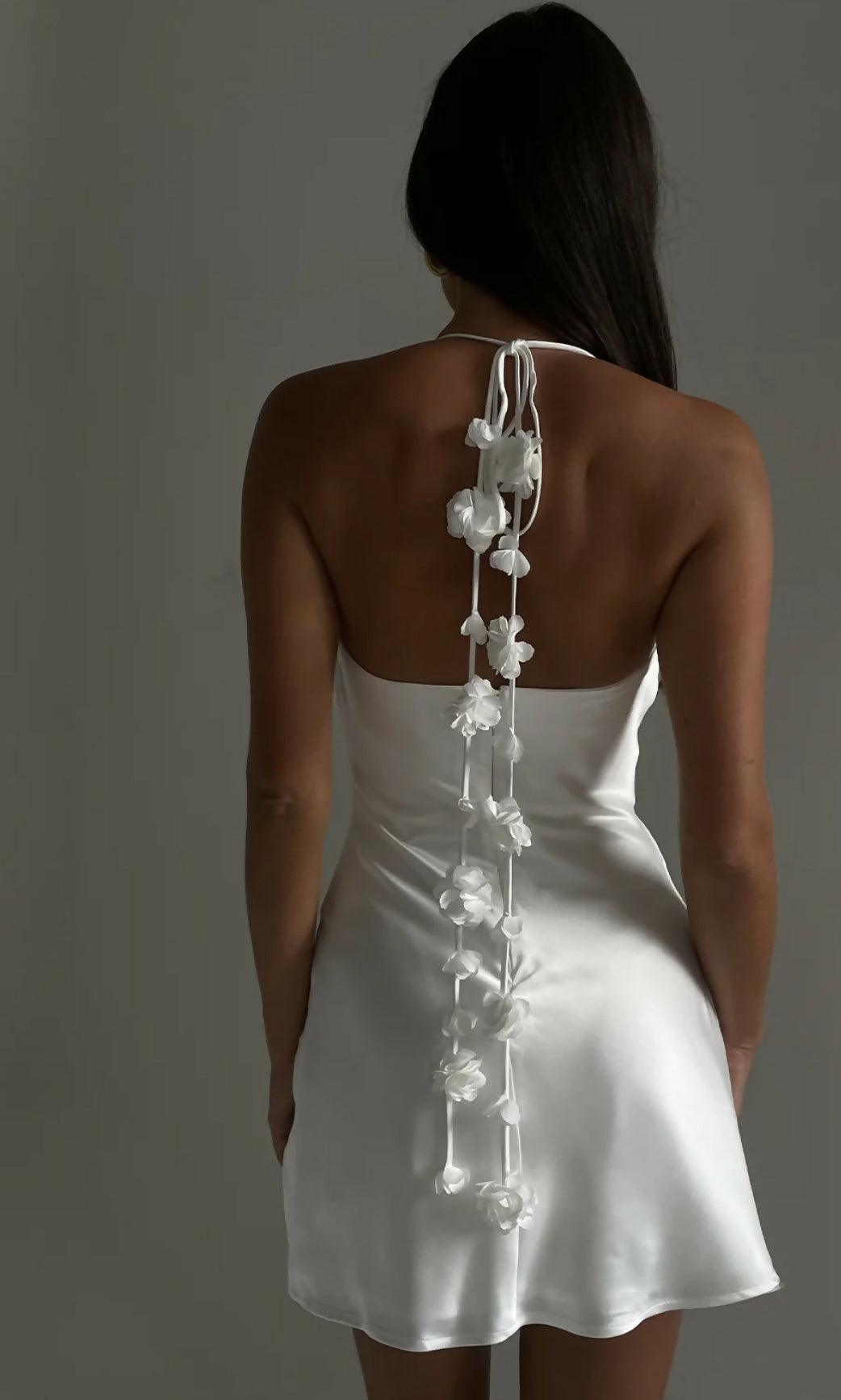Otillie Rose Halter Mini Dress - Endless - UAE Rental and Resale for Women's Fashion