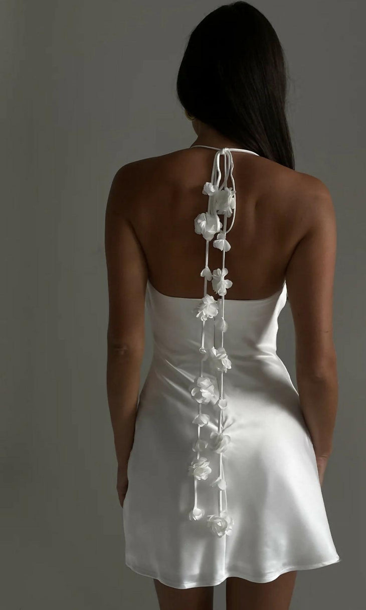 Otillie Rose Halter Mini Dress - Endless - UAE Rental and Resale for Women's Fashion
