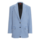 Oversized-fit Jacket In A Houndstooth Cotton Blend - Endless - UAE Rental and Resale for Women's Fashion