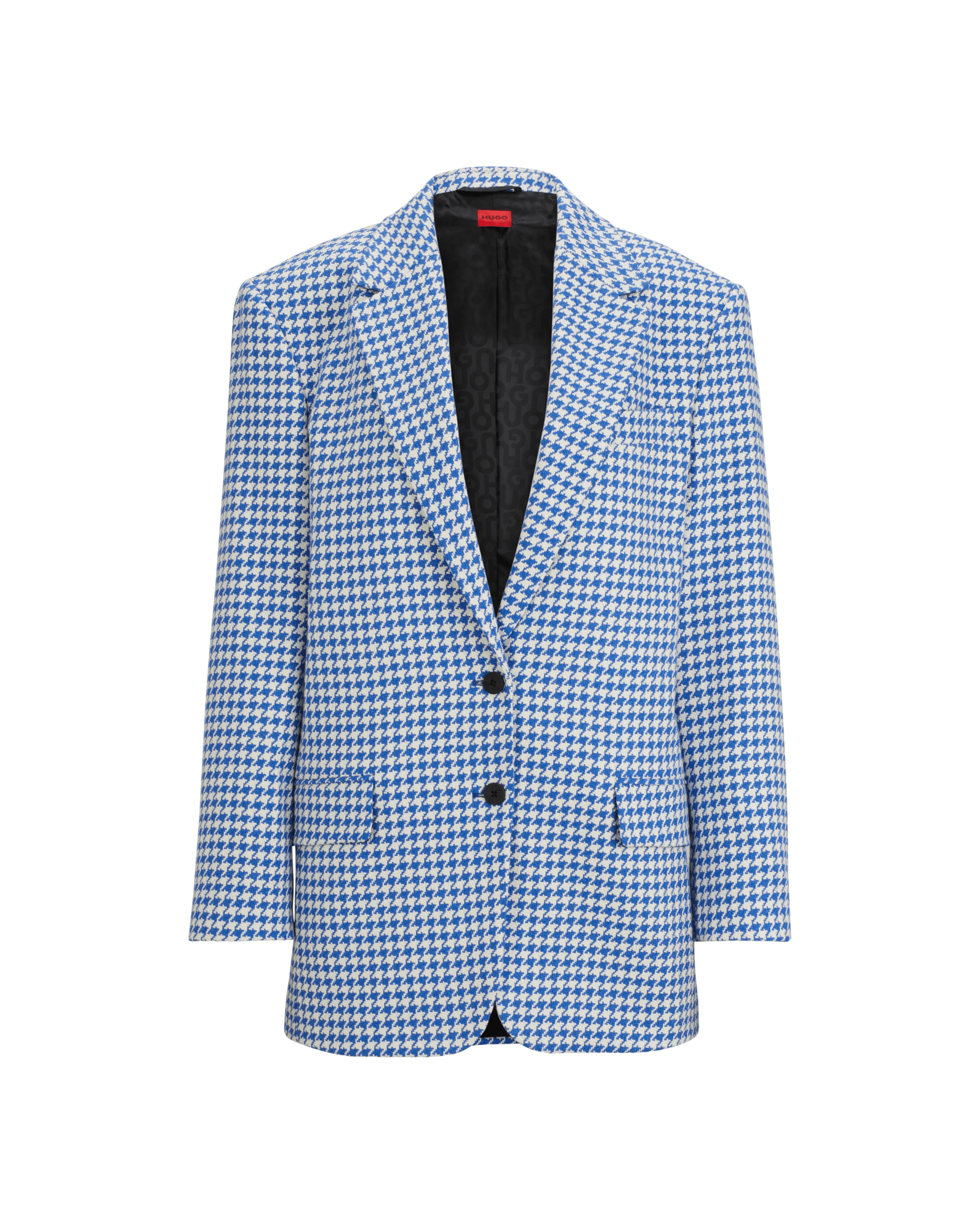 Oversized-fit Jacket In A Houndstooth Cotton Blend - Endless - UAE Rental and Resale for Women's Fashion