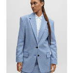 Oversized-fit Jacket In A Houndstooth Cotton Blend - Endless - UAE Rental and Resale for Women's Fashion