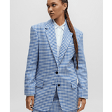 Oversized-fit Jacket In A Houndstooth Cotton Blend - Endless - UAE Rental and Resale for Women's Fashion