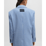 Oversized-fit Jacket In A Houndstooth Cotton Blend - Endless - UAE Rental and Resale for Women's Fashion