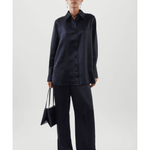 Oversized-Fit Satin Shirt - Endless - UAE Rental and Resale for Women's Fashion