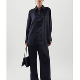 Oversized-Fit Satin Shirt - Endless - UAE Rental and Resale for Women's Fashion