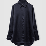 Oversized-Fit Satin Shirt - Endless - UAE Rental and Resale for Women's Fashion