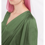 Pachel Smocked-waist Satin Jumpsuit - Endless - UAE Rental and Resale for Women's Fashion