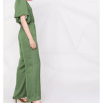 Pachel Smocked-waist Satin Jumpsuit - Endless - UAE Rental and Resale for Women's Fashion