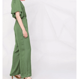 Pachel Smocked-waist Satin Jumpsuit - Endless - UAE Rental and Resale for Women's Fashion