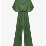 Pachel Smocked-waist Satin Jumpsuit - Endless - UAE Rental and Resale for Women's Fashion