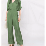 Pachel Smocked-waist Satin Jumpsuit - Endless - UAE Rental and Resale for Women's Fashion