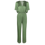 Pachel Smocked-waist Satin Jumpsuit - Endless - UAE Rental and Resale for Women's Fashion