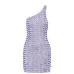 Paillettes Asymmetrical Mini Dress - Endless - UAE Rental and Resale for Women's Fashion