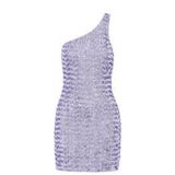 Paillettes Asymmetrical Mini Dress - Endless - UAE Rental and Resale for Women's Fashion