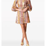 Paisley Print Belted A-line dress - Endless - UAE Rental and Resale for Women's Fashion