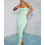 Palermo Embellished Bandeau Cowl Neck Maxi Dress - Endless - UAE Rental and Resale for Women's Fashion