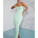 Palermo Embellished Bandeau Cowl Neck Maxi Dress - Endless - UAE Rental and Resale for Women's Fashion