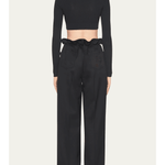 Paperbag Straight-Leg Wool Pants - Endless - UAE Rental and Resale for Women's Fashion
