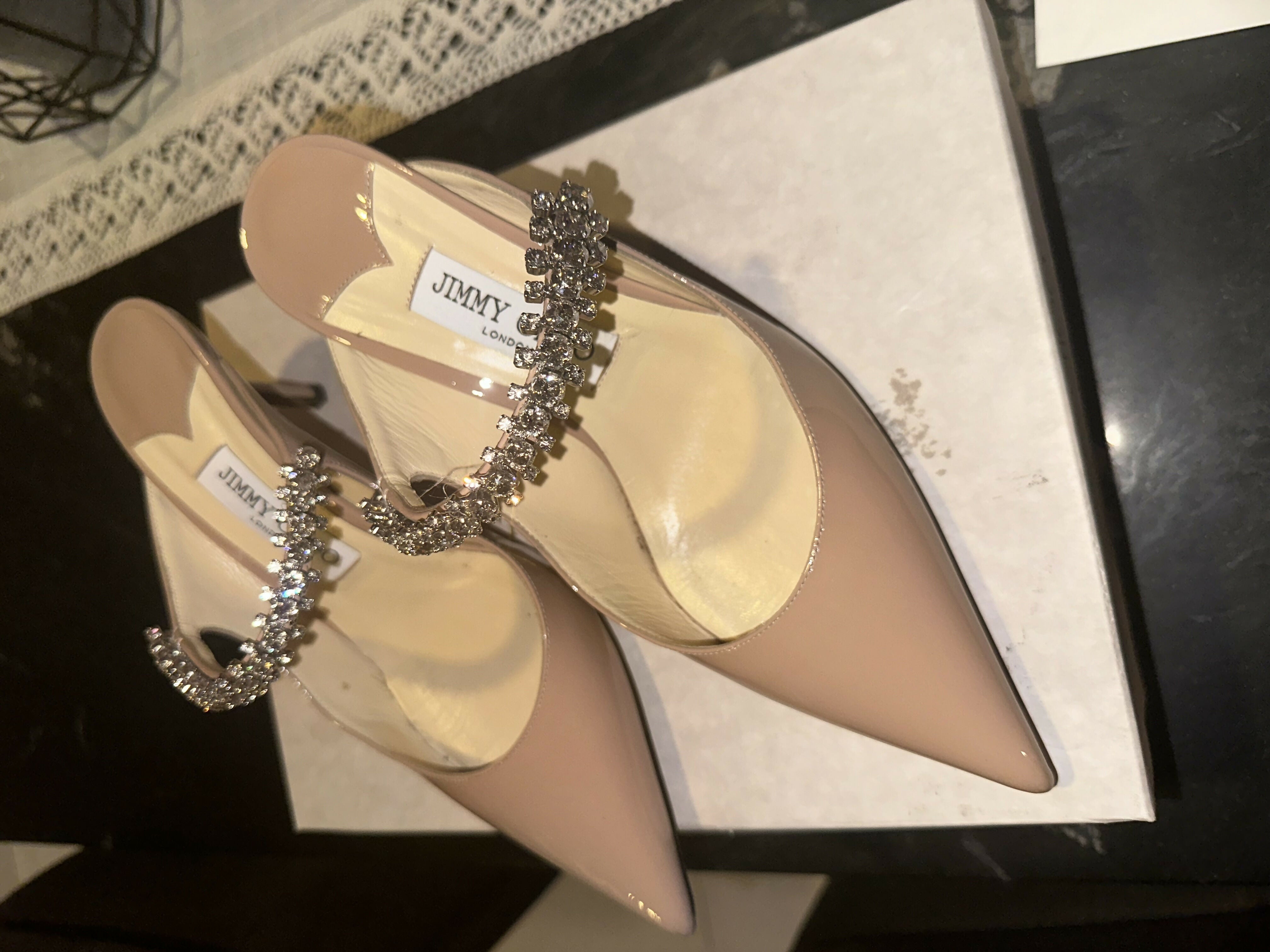 Patent Crystal Bing 65 Pumps - Endless - UAE Rental and Resale for Women's Fashion