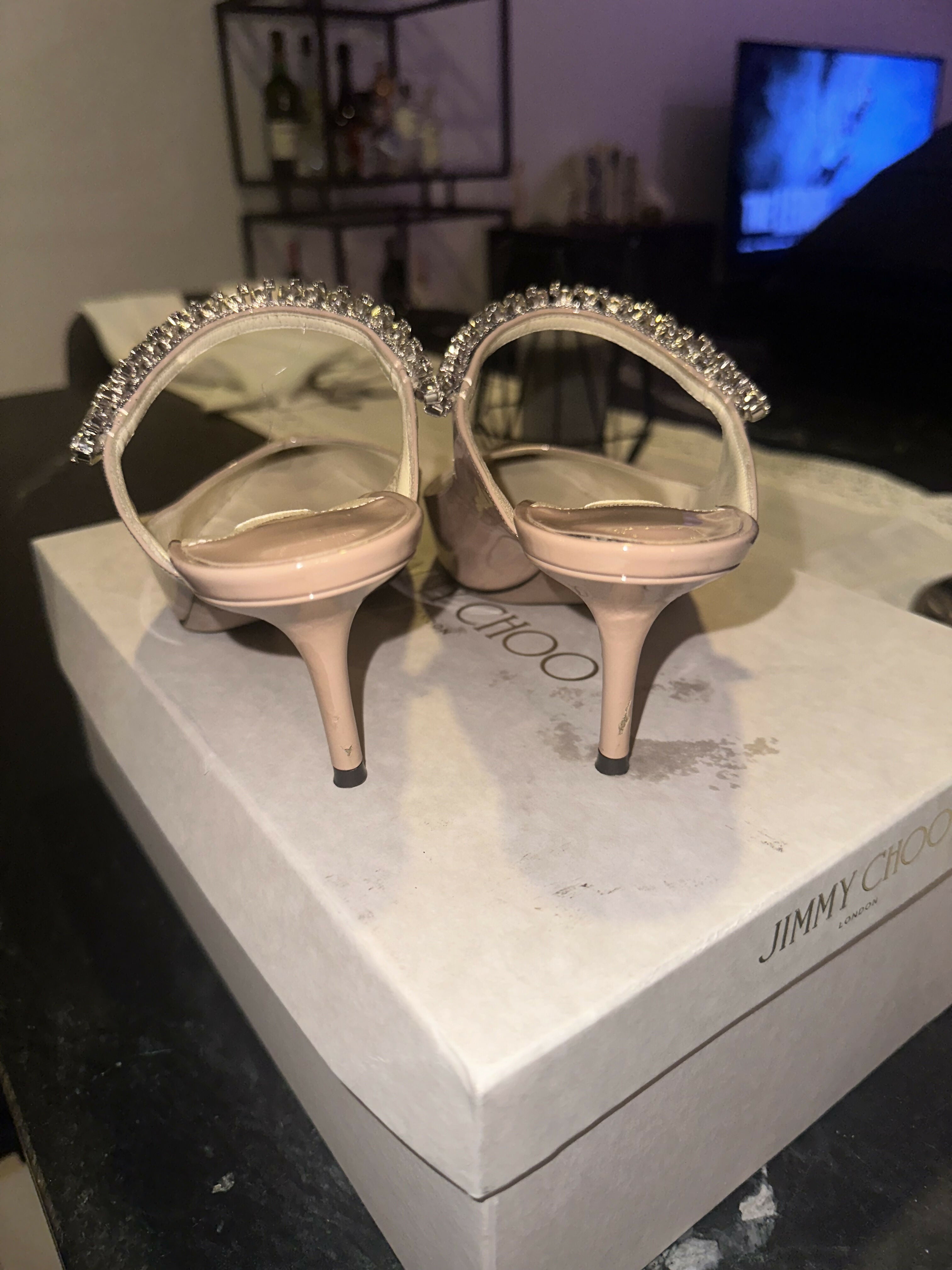 Patent Crystal Bing 65 Pumps - Endless - UAE Rental and Resale for Women's Fashion