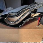 Patent Leather and Spike Slingback Pumps - Endless - UAE Rental and Resale for Women's Fashion