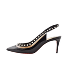 Patent Leather and Spike Slingback Pumps - Endless - UAE Rental and Resale for Women's Fashion