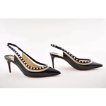 Patent Leather and Spike Slingback Pumps - Endless - UAE Rental and Resale for Women's Fashion