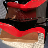 Patent Leather and Spike Slingback Pumps - Endless - UAE Rental and Resale for Women's Fashion