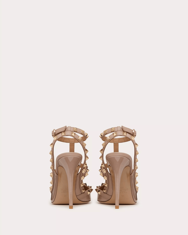 Patent Rockstud Caged Pump 100mm - Endless - UAE Rental and Resale for Women's Fashion