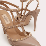 Patent Rockstud Caged Pump 100mm - Endless - UAE Rental and Resale for Women's Fashion