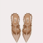 Patent Rockstud Caged Pump 100mm - Endless - UAE Rental and Resale for Women's Fashion