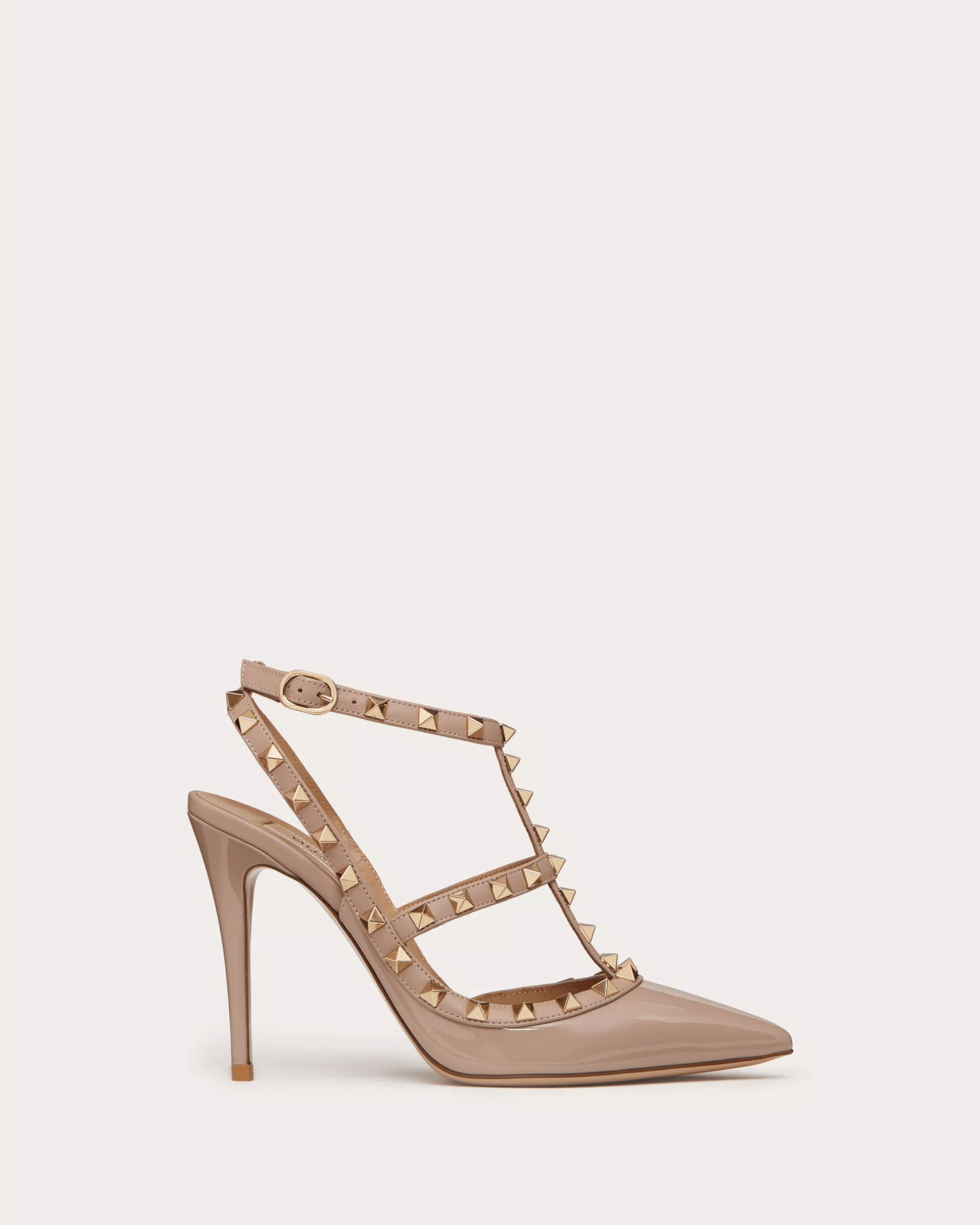 Patent Rockstud Caged Pump 100mm - Endless - UAE Rental and Resale for Women's Fashion