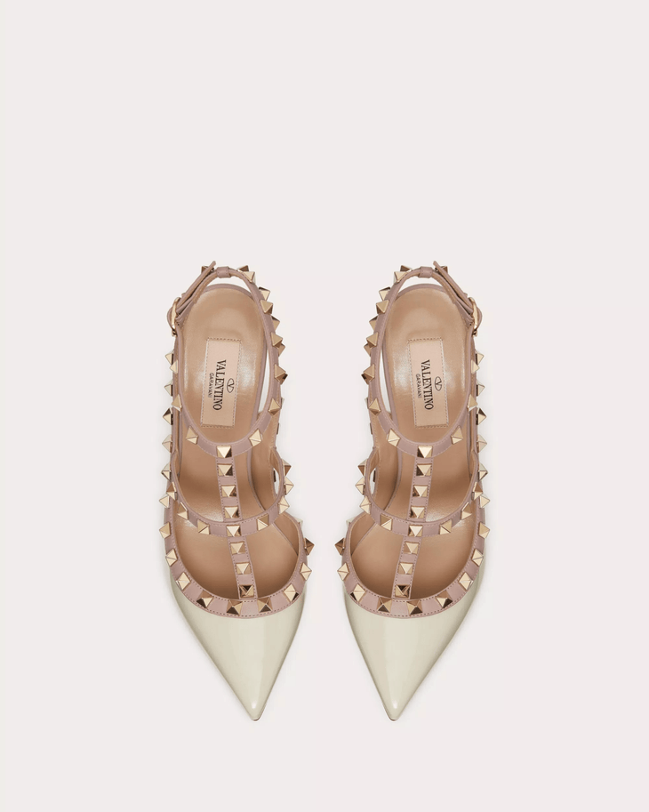 Patent Rockstud Caged Pump - Endless - UAE Rental and Resale for Women's Fashion
