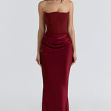 Persephone Strapless Corset Maxi Dress