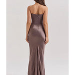 Persephone Smoke Strapless Corset Maxi Dress - Endless - UAE Rental and Resale for Women's Fashion