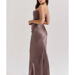 Persephone Smoke Strapless Corset Maxi Dress - Endless - UAE Rental and Resale for Women's Fashion