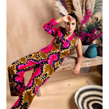 Pink Batik Power Suit Co-ord Set - Endless - UAE Rental and Resale for Women's Fashion
