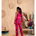 Pink Batik Power Suit Co-ord Set - Endless - UAE Rental and Resale for Women's Fashion