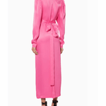 Pink Carnation Satin Midi Dress - Endless - UAE Rental and Resale for Women's Fashion