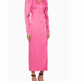 Pink Carnation Satin Midi Dress - Endless - UAE Rental and Resale for Women's Fashion