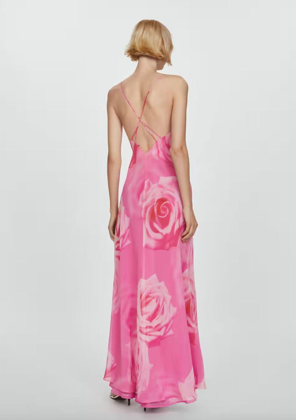 Pink Floral Midi Dress - Endless