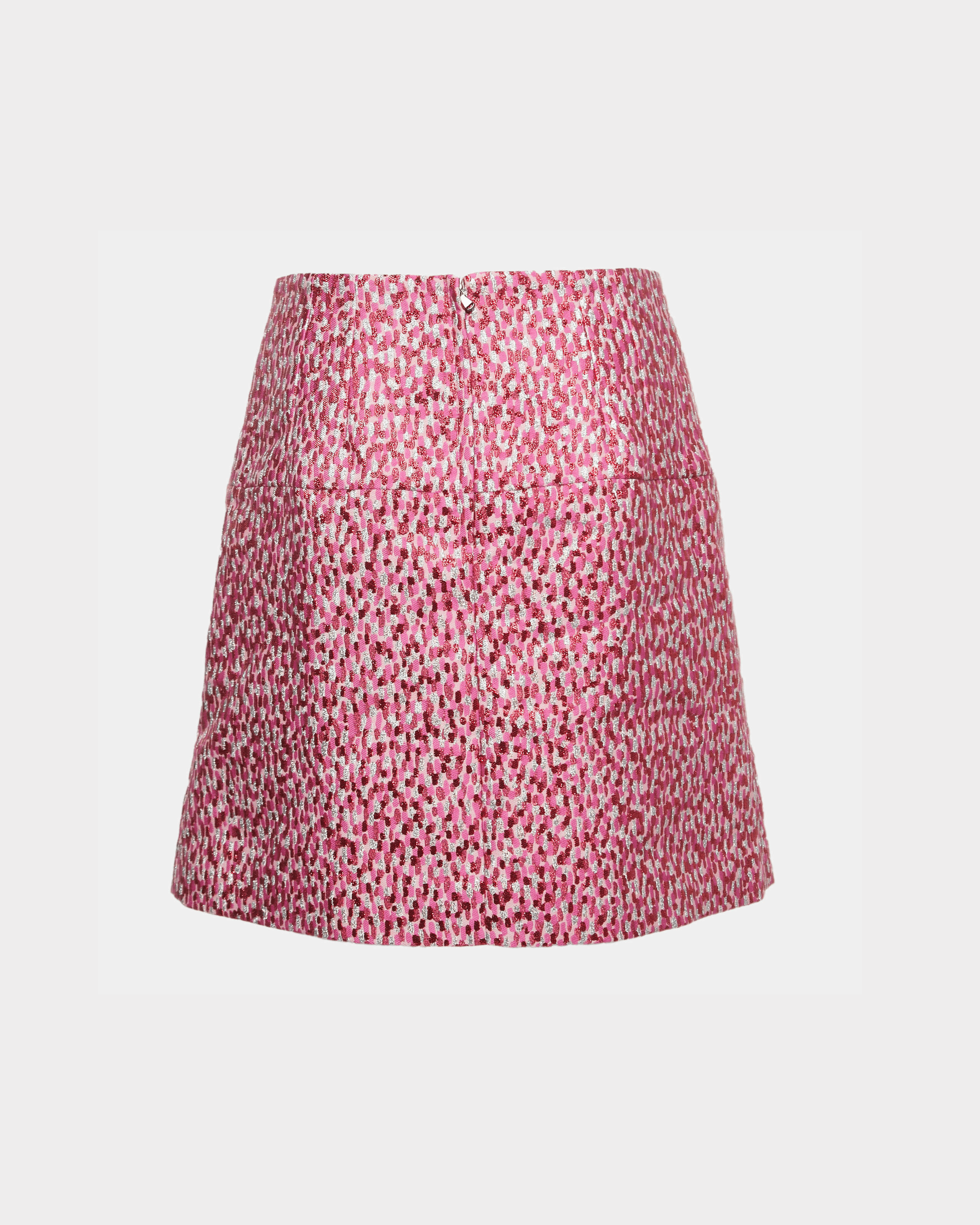 Pink Jacquard Button-embellished Mini Skirt - Endless - UAE Rental and Resale for Women's Fashion