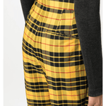 Plaid-check Cropped Flared Trousers - Endless - UAE Rental and Resale for Women's Fashion