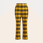 Plaid-check Cropped Flared Trousers - Endless - UAE Rental and Resale for Women's Fashion