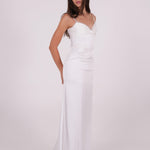 Pleated Bodycon Long Dress - Endless - UAE Rental and Resale for Women's Fashion