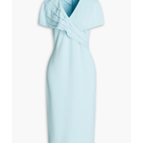 Pleated Crepe Midi Dress - Endless - UAE Rental and Resale for Women's Fashion