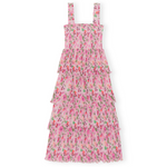 Pleated Georgette Smock Midi Dress - Endless - UAE Rental and Resale for Women's Fashion