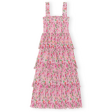 Pleated Georgette Smock Midi Dress - Endless - UAE Rental and Resale for Women's Fashion